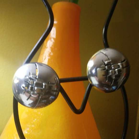 Sidney Carron Sterling Silver Plated Earrings - Picture 2 of 6